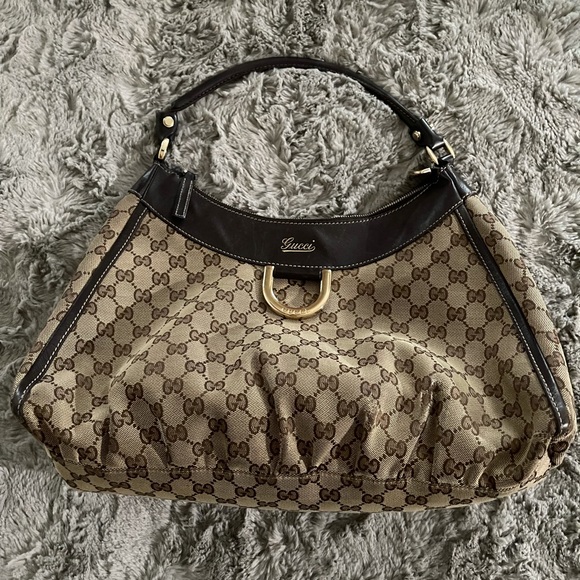 Gucci Handbags - SOLD✋🏻Authentic Vinatge Gucci Monogram Large D Gold Hobo